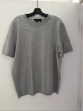 Theory Gray Short Sleeve Crew Neck T-Shirt